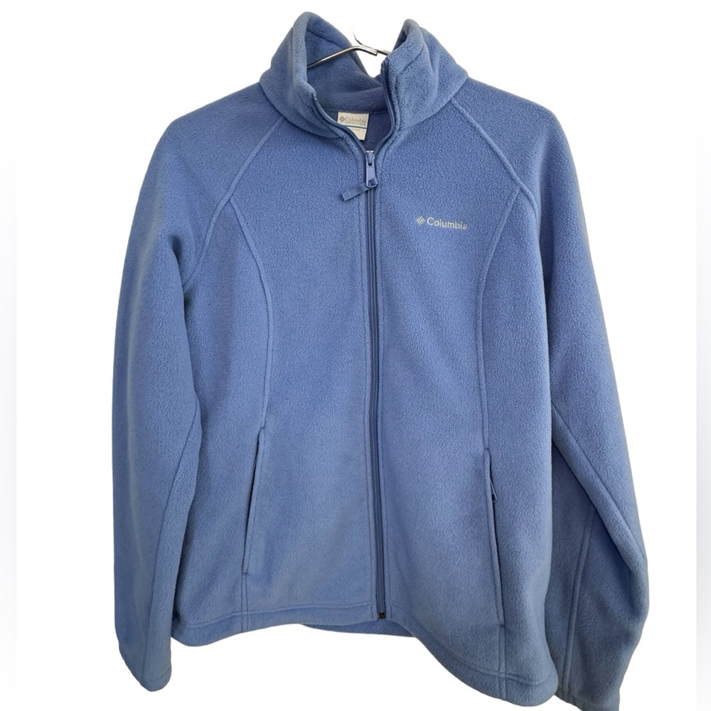 High End Light Purple Columbia Women’s L Full Zip Fleece Jacket MINTY